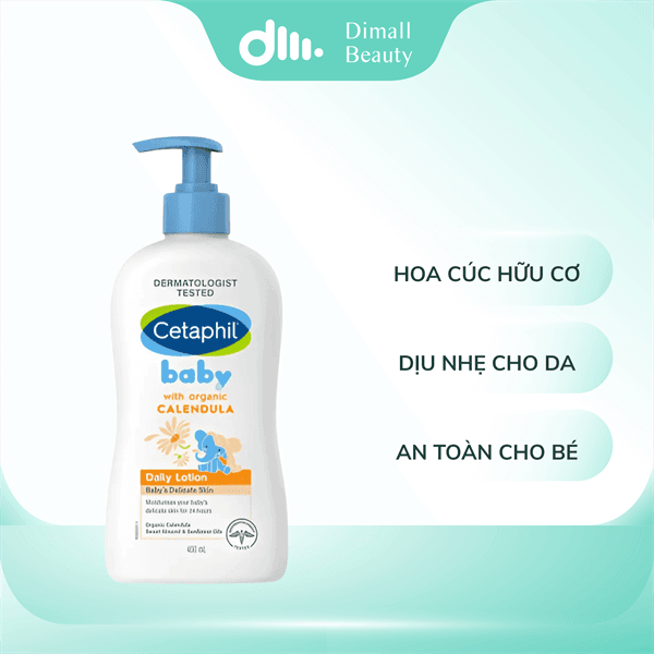 Sữa Dưỡng Ẩm Cetaphil Dịu Lành Cho Bé Tinh Chất Hoa Cúc 400ml