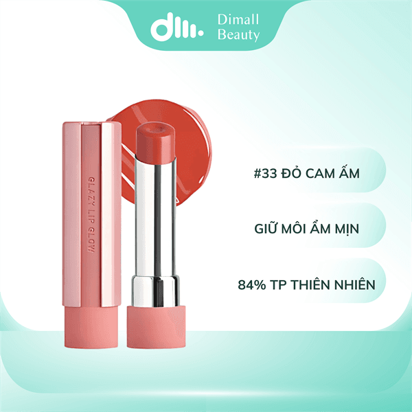Son Dưỡng 3CE Glazy Lip Glow 33 Cool Sweetie